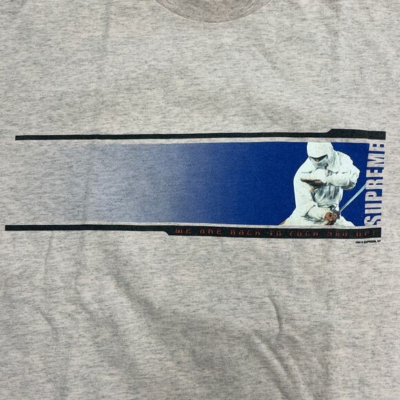 FW19 Supreme We're Back Tee Heather Light Pink size Large L B3 - Picture 2 of 4